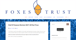 Desktop Screenshot of foxestrust.co.uk
